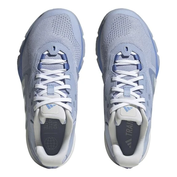 Adidas Dropset Trainer Shoes Blue White Women - Image 5