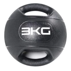 OLIVE O'LIVE Medicine Ball With Handles 3kg Black