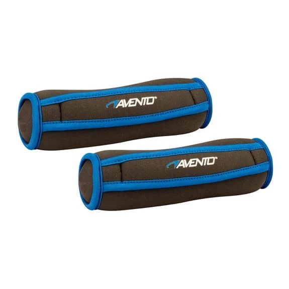 Avento Wrist Braces 1 Kg Black Blue (Pair)