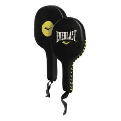 Everlast Leather Punch Mitts Black