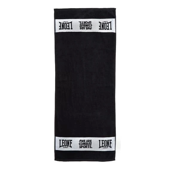 Leone 1947 Gym Towel Black White