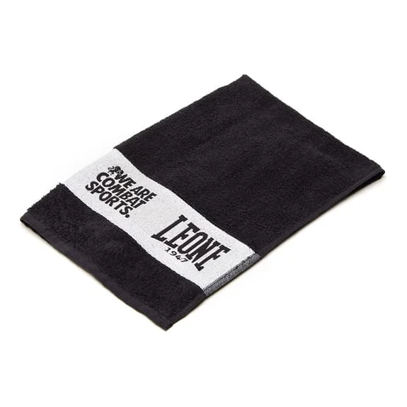 Leone 1947 Gym Towel Black White - Image 2