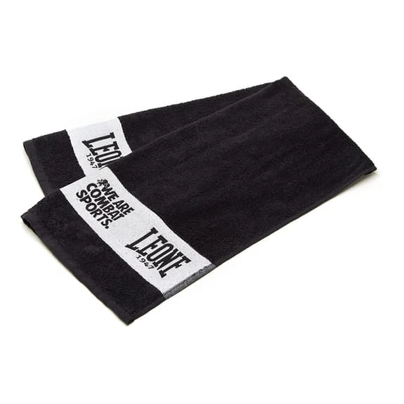 Leone 1947 Gym Towel Black White - Image 3