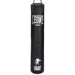 Leone 1947 Basic Long Punching Bag Black White