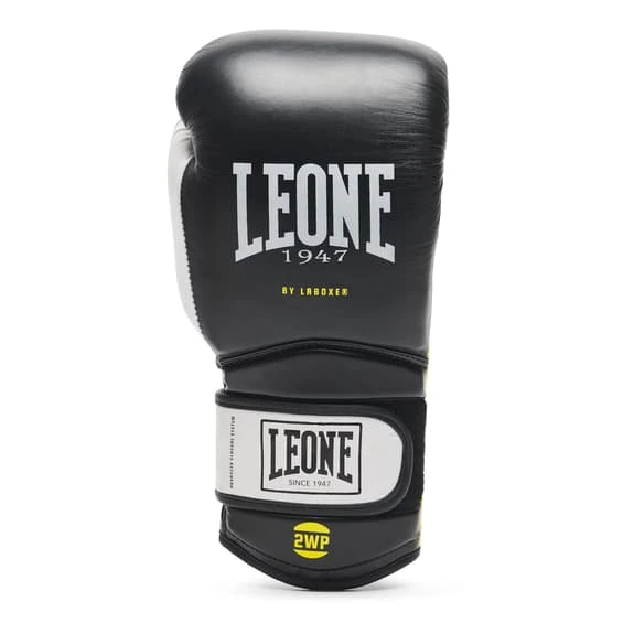 Gloves Leone 1947 Boxing Il Tecnico N3 12 Oz Black Yellow White - Image 2