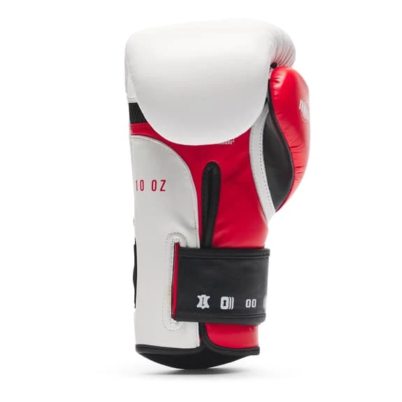 Gloves Leone 1947 Boxing Il Tecnico N3 10 Oz Black Red White - Image 4