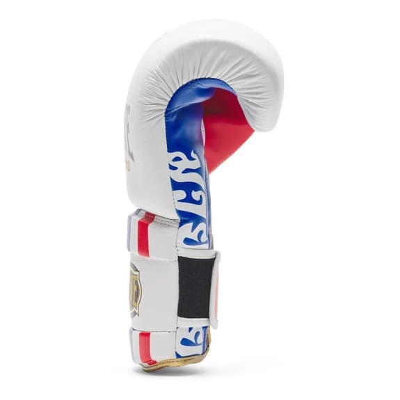 Leone 1947 Thai Style 12 Oz Gloves White Red Blue - Image 5