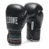 Leone 1947 Boxing Flag Style 14 Oz Gloves Black White