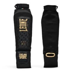Leone 1947 DNA Shin Pads Black Gold
