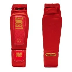 Shin Pads Leone 1947 DNA Red Gold
