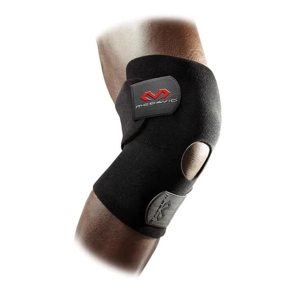 McDavid Adjustable Knee Brace Open Front Black