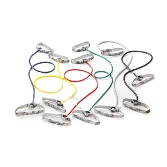 Elastic Tube Thera-Band Tubbing 1.40 M, Flexible Handle, Silver