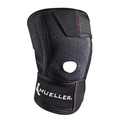 Mueller Stabilizer Knee Brace With Elasticated Straps Black