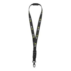 Nike Premium Printed Lanyard Black White Yellow