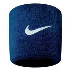 Nike Wristband Swoosh 2 Dark Navy Blue White