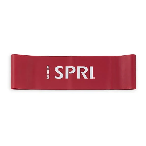 SPRI Flat Loop Medium Resistance Band Red
