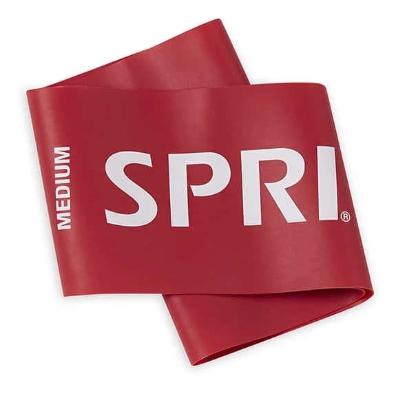 SPRI Flat Loop Medium Resistance Band Red - Image 2
