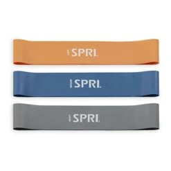 SPRI Mini Loop Resistance Band Orange Blue Grey (3 Units)