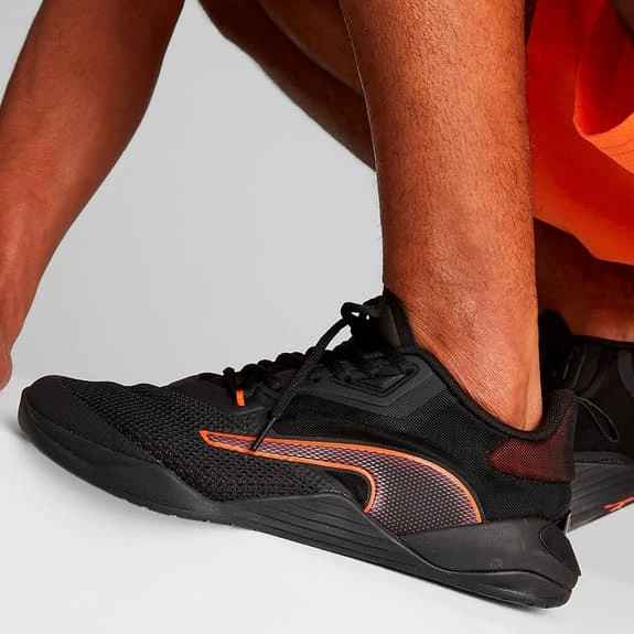 Puma Fuse 2.0 Trainers Black Orange - Image 5