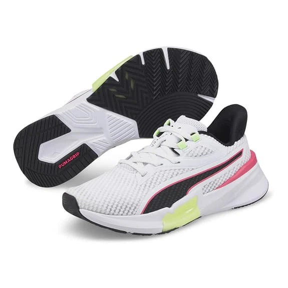 Puma PWR Frame Trainers White Black Pink Women