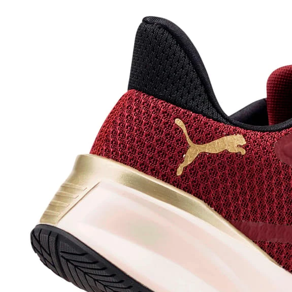 Puma PWRFrame TR Deco Glam Shoes Dark Red Black Women - Image 3