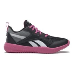 Reebok Flexagon Energy 3 Trainers Black White Pink Kids