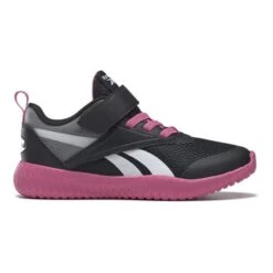 Reebok Flexagon Energy 3 Velcro Shoes Black White Pink Kids