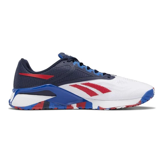 Reebok Nano X2 Les Mills White Navy Blue Red Shoes - Image 2