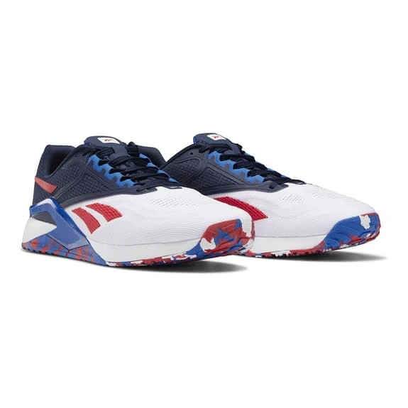 Reebok Nano X2 Les Mills White Navy Blue Red Shoes - Image 3