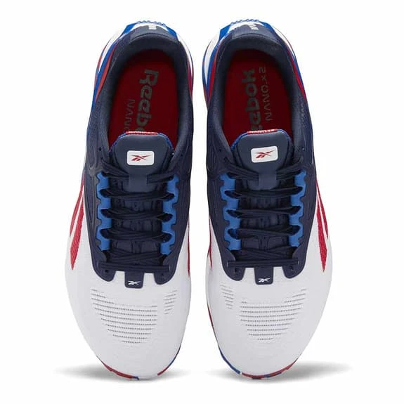 Reebok Nano X2 Les Mills White Navy Blue Red Shoes - Image 5