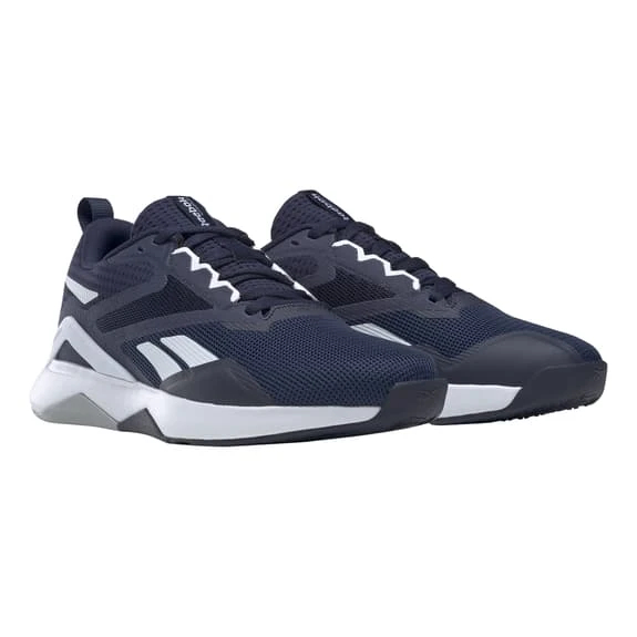 Reebok Nanoflex V2 Shoes Navy Blue White - Image 3