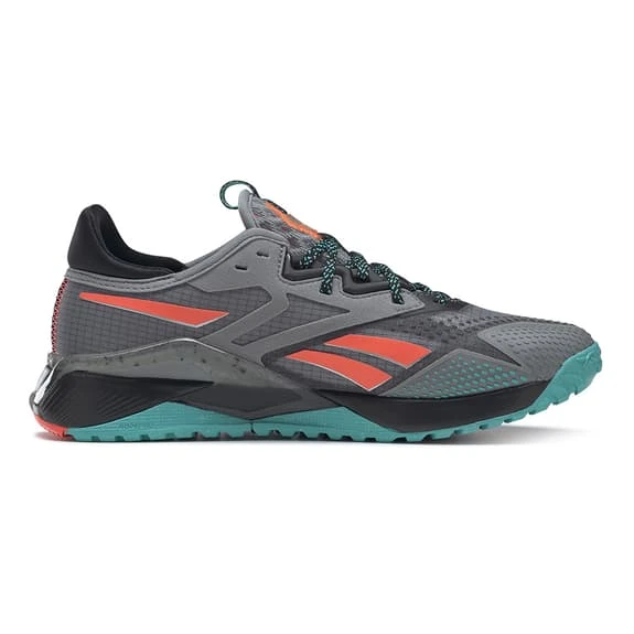 Reebok Nano X2 Adventure Trainers Grey Red Blue Women - Image 2