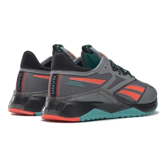 Reebok Nano X2 Adventure Trainers Grey Red Blue Women - Image 4