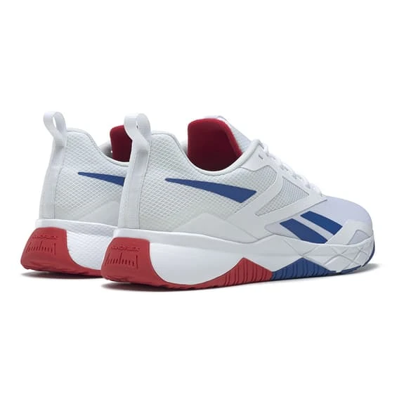 Reebok NFX Trainer Shoes White Blue - Image 4