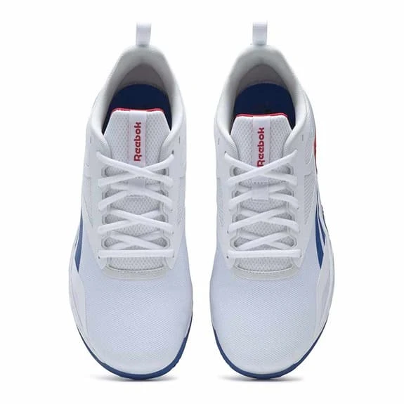 Reebok NFX Trainer Shoes White Blue - Image 5