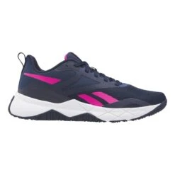 Reebok NFX Trainer Shoes Navy Blue Pink Women