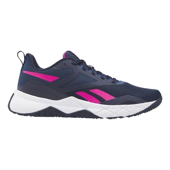 Reebok NFX Trainer Shoes Navy Blue Pink Women