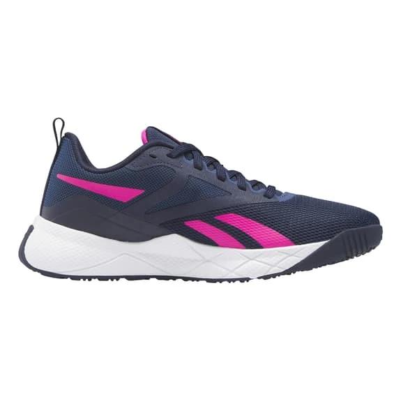Reebok NFX Trainer Shoes Navy Blue Pink Women - Image 2
