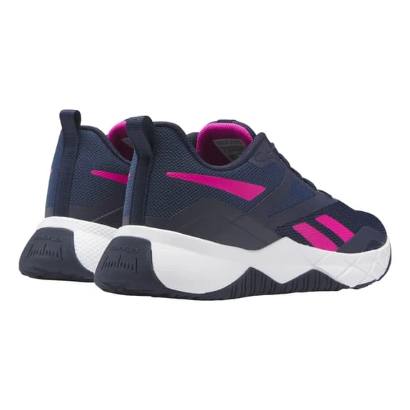 Reebok NFX Trainer Shoes Navy Blue Pink Women - Image 4