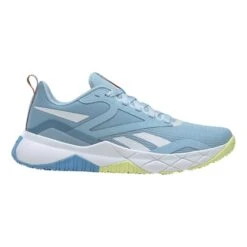 Reebok NFX Trainer Shoes Light Blue White Green Women
