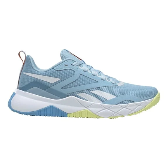 Reebok NFX Trainer Shoes Light Blue White Green Women