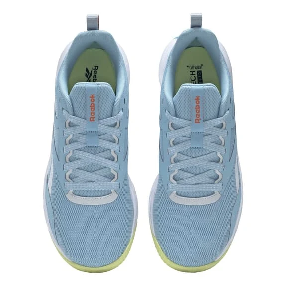 Reebok NFX Trainer Shoes Light Blue White Green Women - Image 2