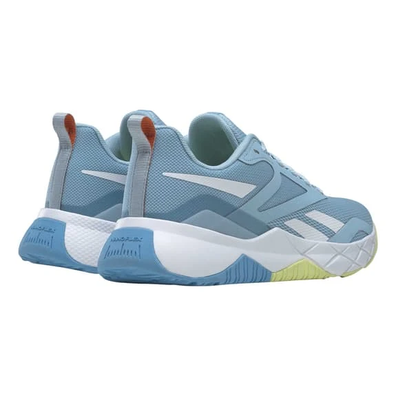 Reebok NFX Trainer Shoes Light Blue White Green Women - Image 6