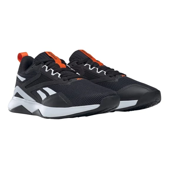 Reebok Nanoflex Training 2.0 V.2 Shoes Black White Orange Women - Image 5