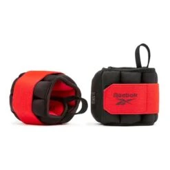 Reebok Flexlock 0.5 Kg Wristbands Red Black