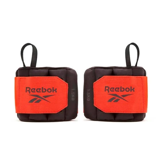 Reebok Flexlock 1.5 Kg Wristbands Black Red - Image 2