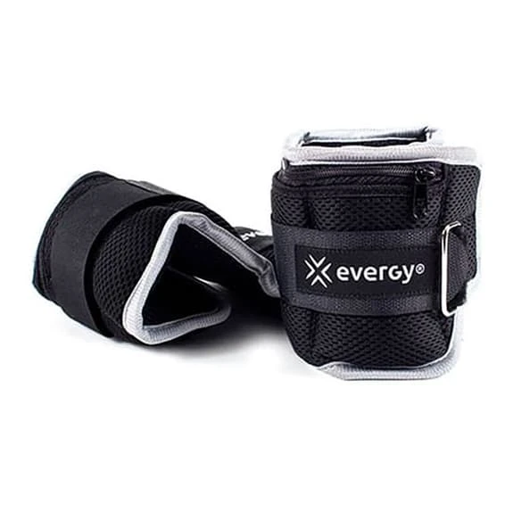 Evergy Fitness Elite Wrist Anklets 5 Kg Black (pair)