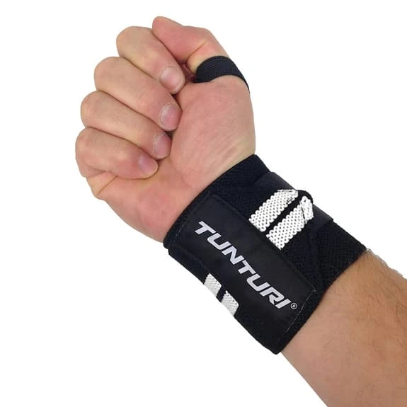 Tunturi Wristbands Black White - Image 3