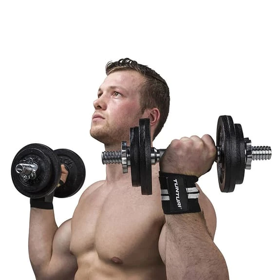 Tunturi Wristbands Black White - Image 4