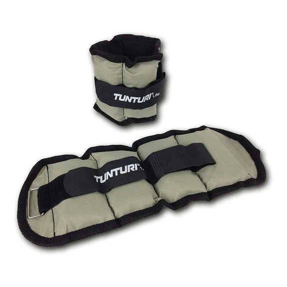Tunturi 1 Kg Wrist And Ankle Brace Grey Black (Pair)
